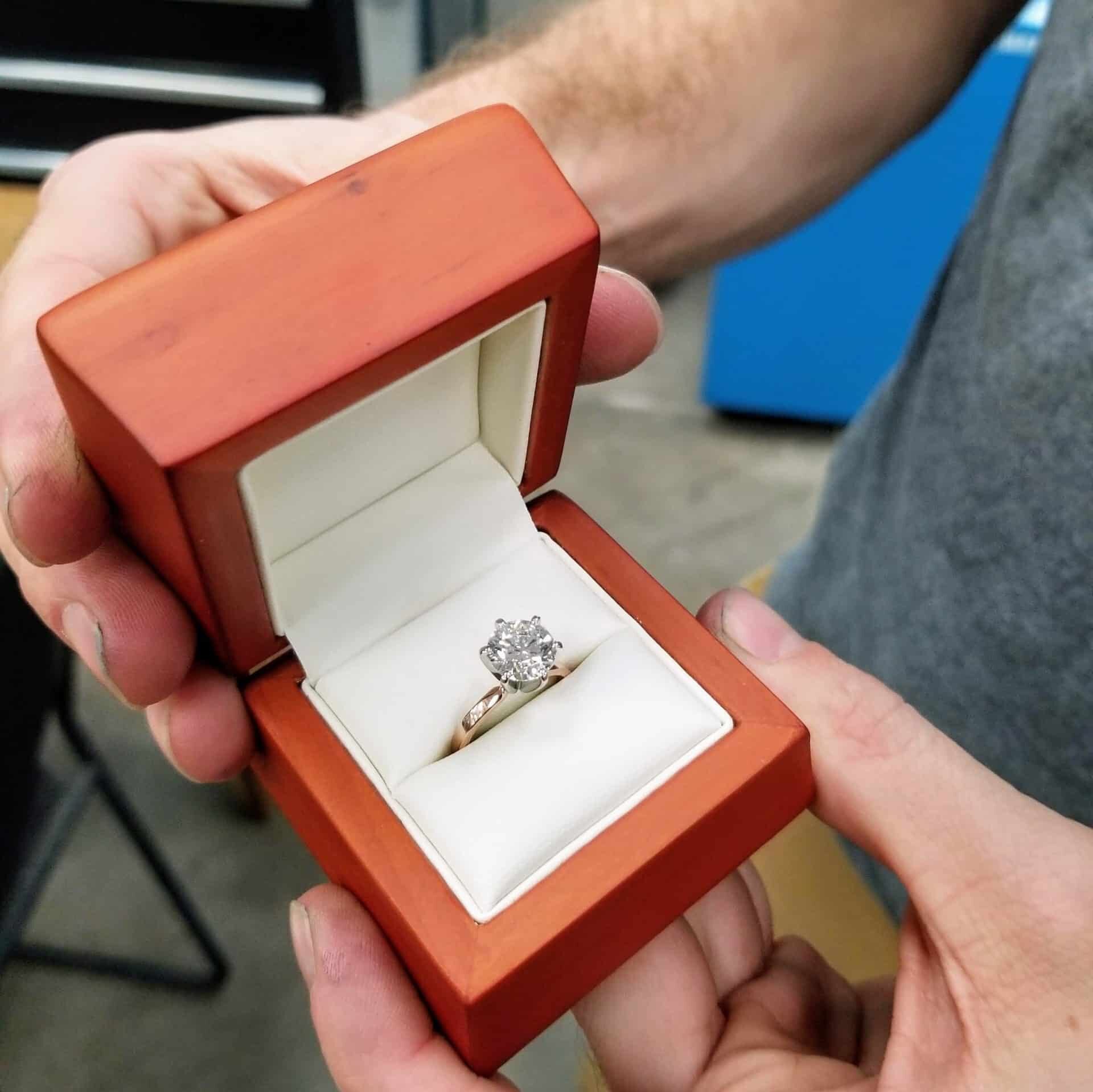 Engagement Ring made in the DIY Workshop 