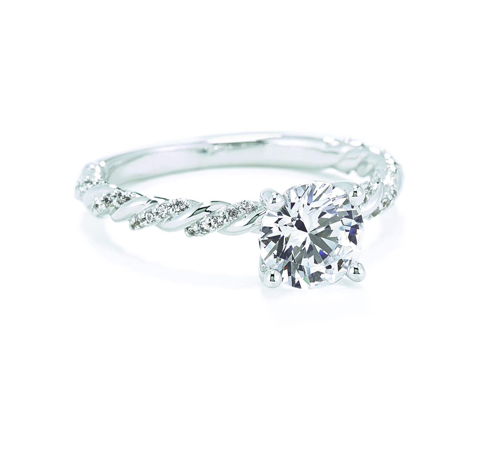 Custom designed diamond engagement ring by LaProng Jewelers