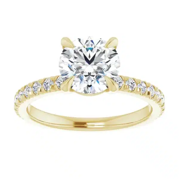 build an engagement ring like this diamond accented DIY