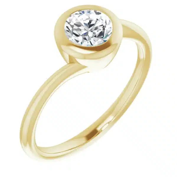 Bezel engagement ring example