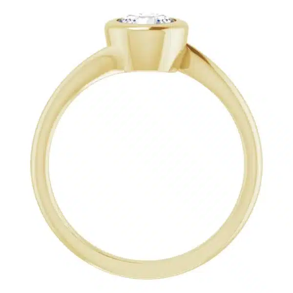 Bezel engagement ring example
