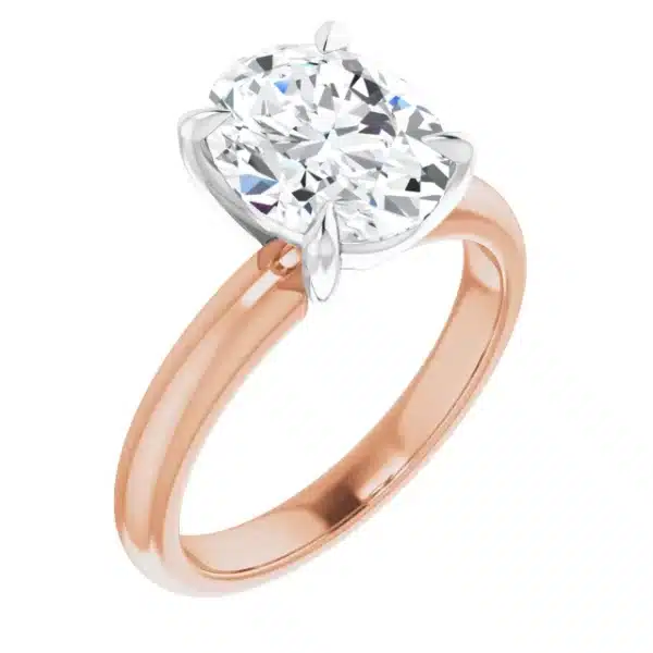 Build an oval engagement ring