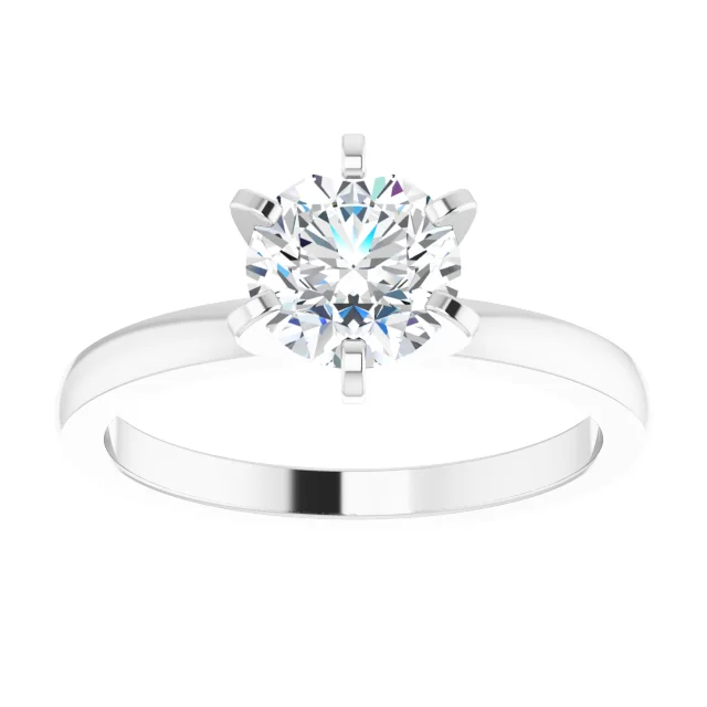 Platinum Diamond DIY Engagement Ring - LaProng Jewelers
