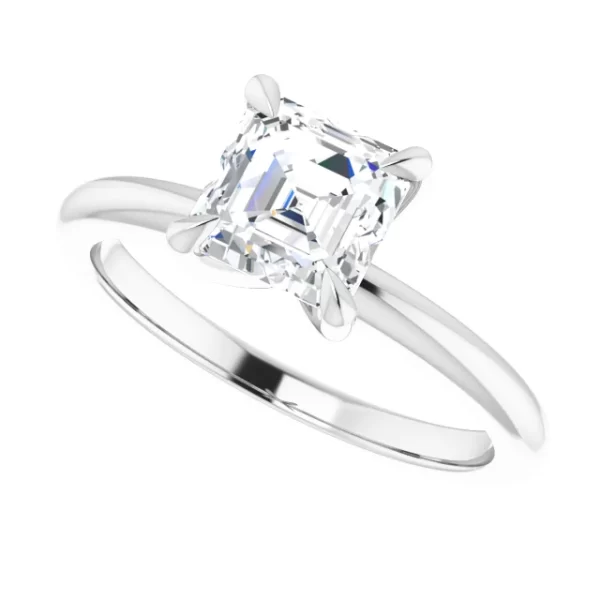 Asscher-cut-engagement-ring-example-white-gold-left-side
