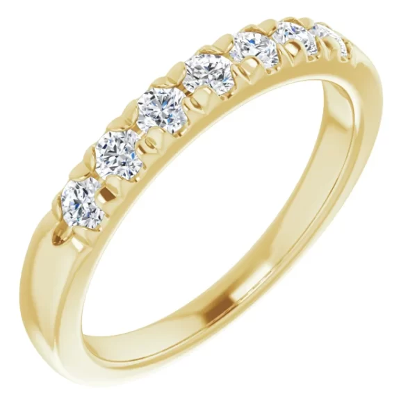 Build a ring French Style Diamond Wedding Set