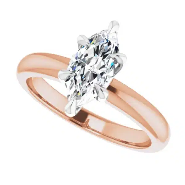 Marquise-shape-engagement-ring-rose-gold-example-left-side