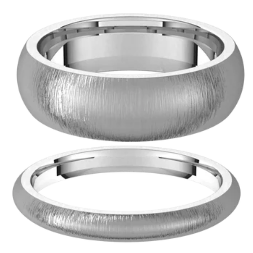 Platinum stone finish wedding ring set laprong jewelers