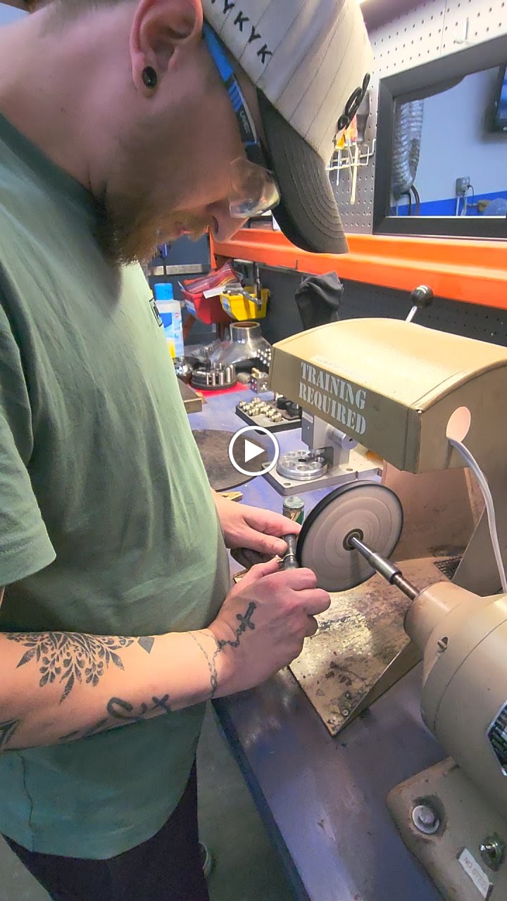 Man Making a ring in the Make Your Own Engagement Ring Workshop class with LaProng Jewelers in Carrollton, Texas