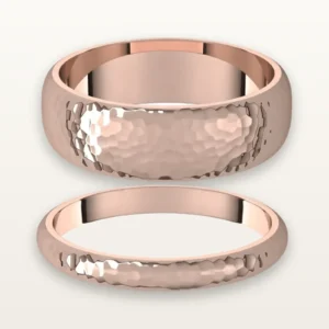 Hammered Wedding Rings DIY Project Package