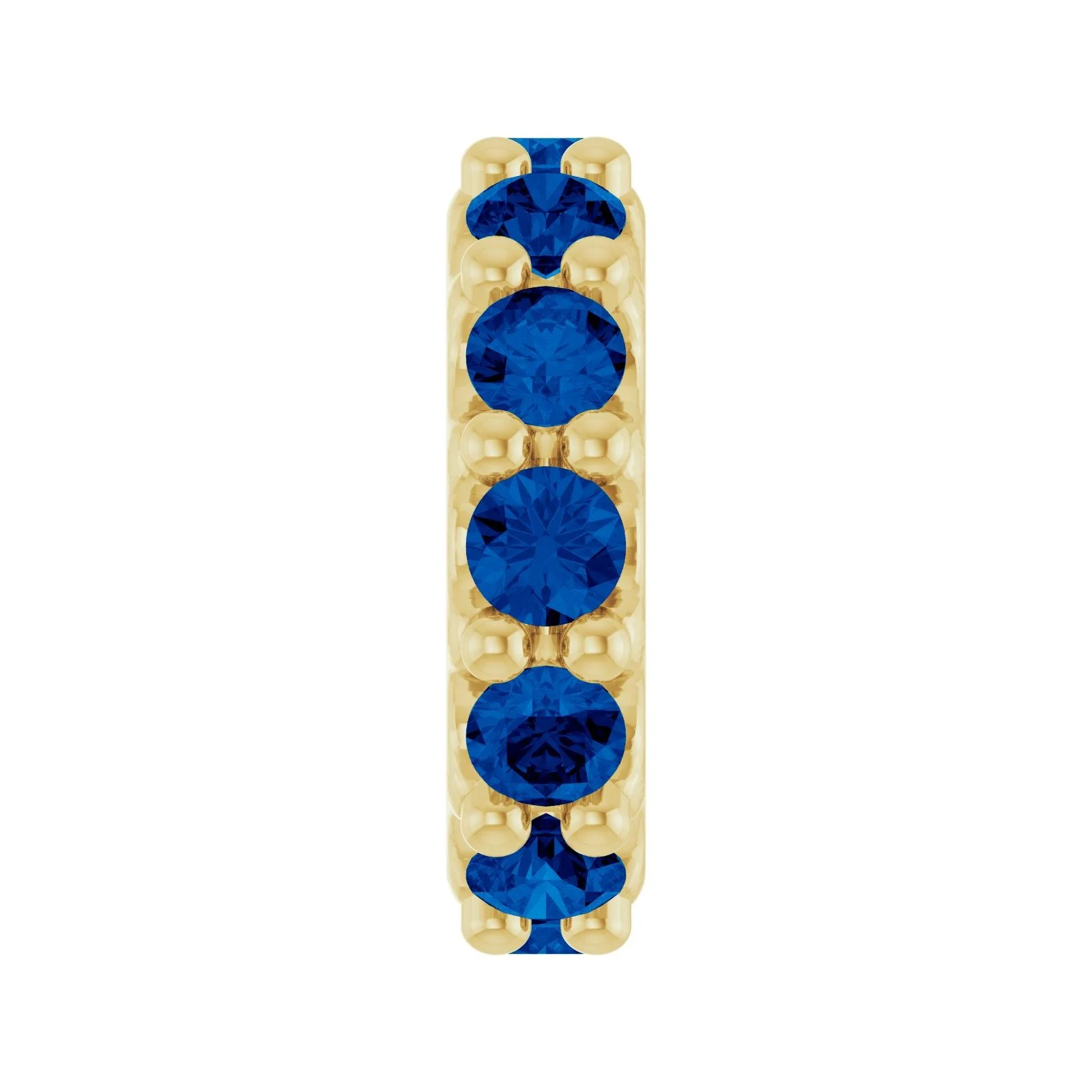 Birthstone Spacer Charm, Lab-Grown Blue Sapphire, 14K Yellow Gold – LaProng Jewelers