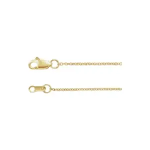 1 mm Cable Chain in 14K Yellow Gold – LaProng Jewelers