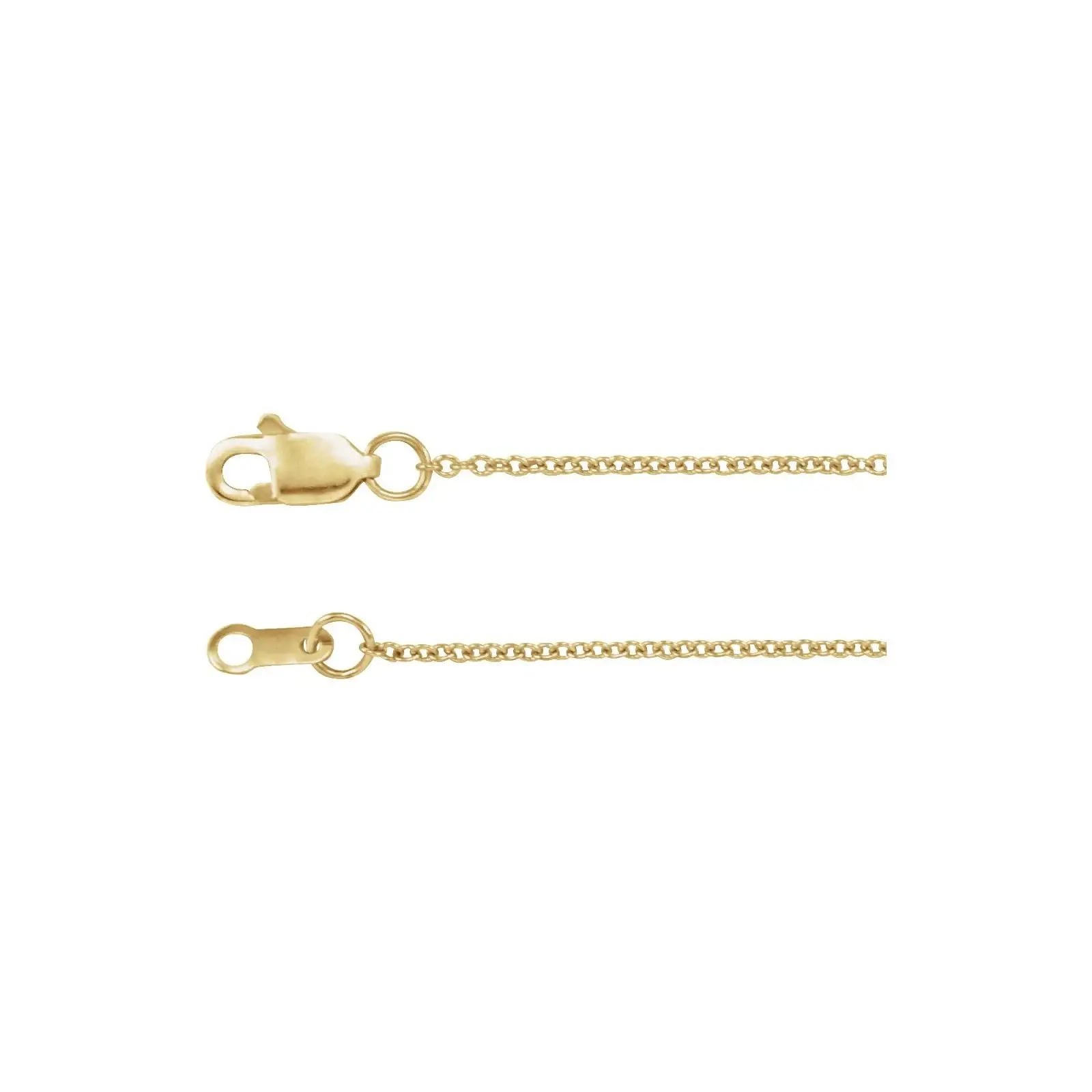 1 mm Cable Chain in 14K Yellow Gold – LaProng Jewelers
