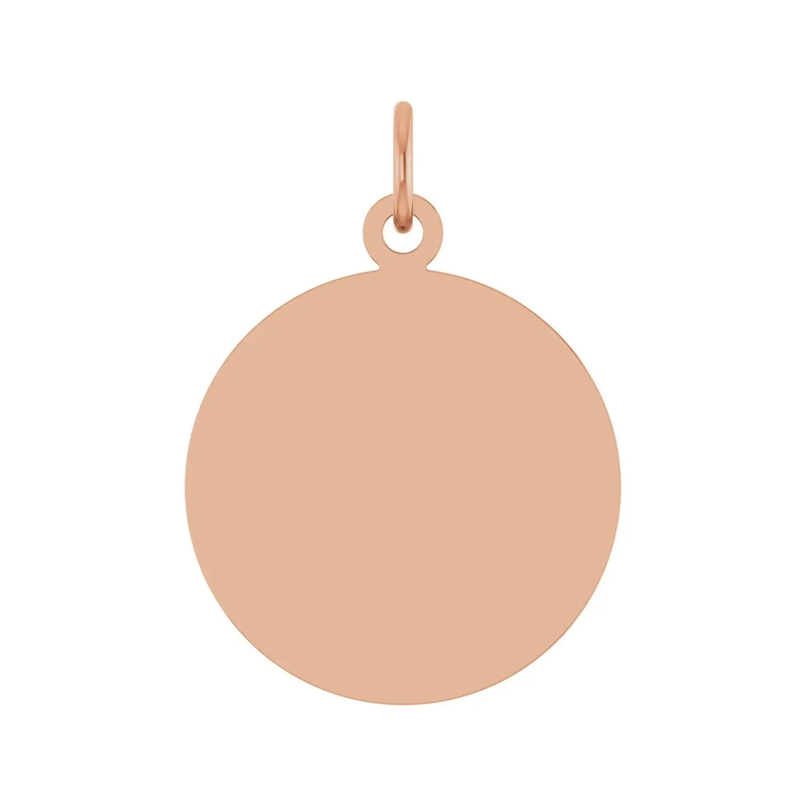 Engraved Disc Necklace in 14K Rose Gold – LaProng Jewelers
