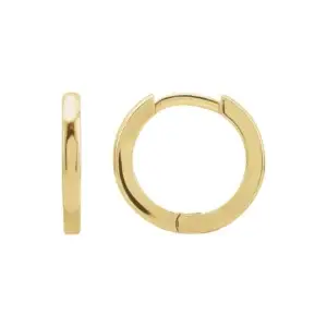 Hinged Hoop Earrings, 14K Yellow Gold – custom-made with LaProng Jewelers