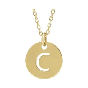 Initial Necklace or Charm – custom-made with LaProng Jewelers