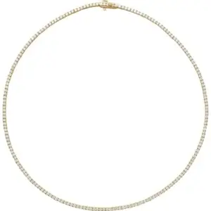 5 7/8 CTW Lab-Grown Diamond Line Necklace, 14K Yellow Gold, 16" – custom-made with LaProng Jewelers